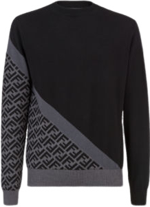 Pull FF noir / gris