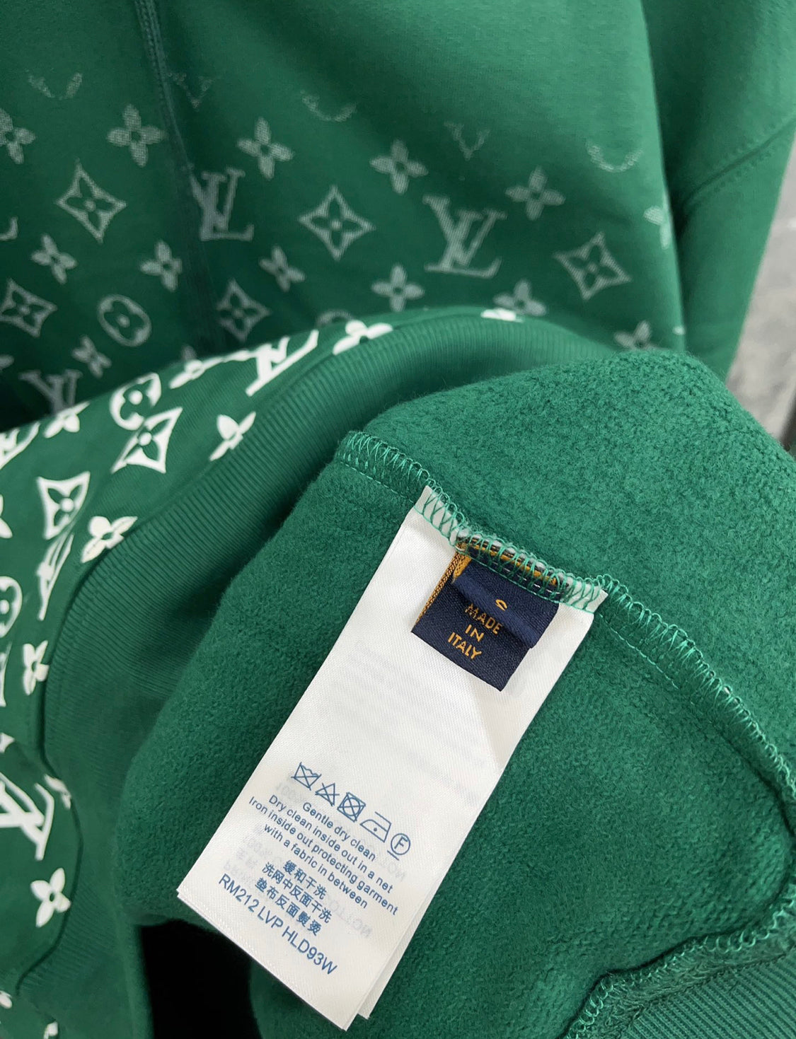 Sweatshirt Lv bill grün und weiß