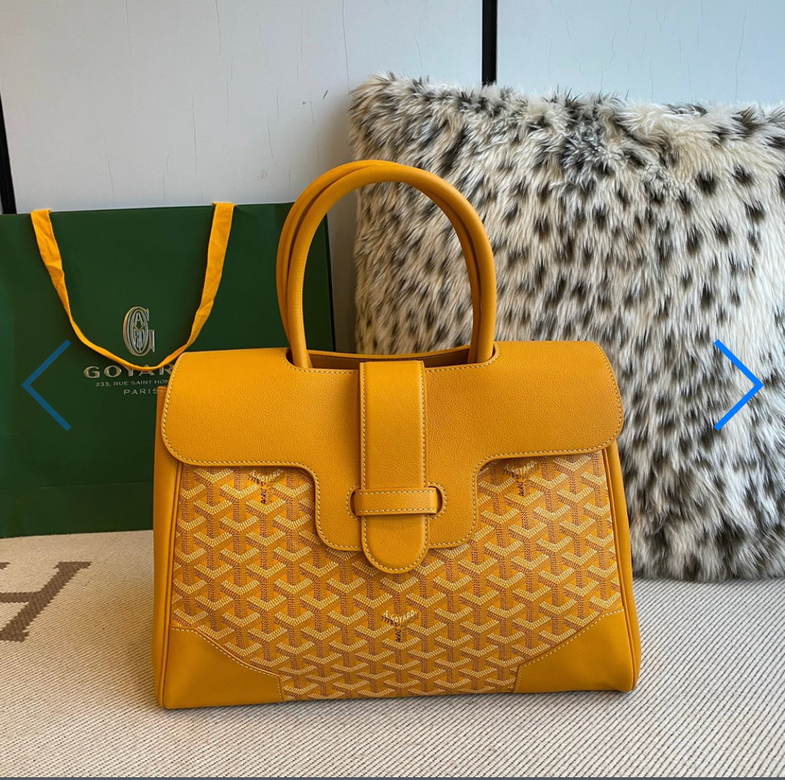 Sac cabas Saigon yellow facture