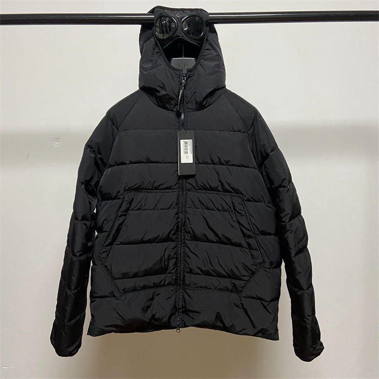 Doudoune CP Black Éco chrome R hooded Down jacket