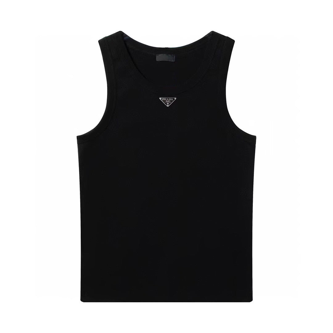 Schwarzes Tanktop mit PRD-Platte