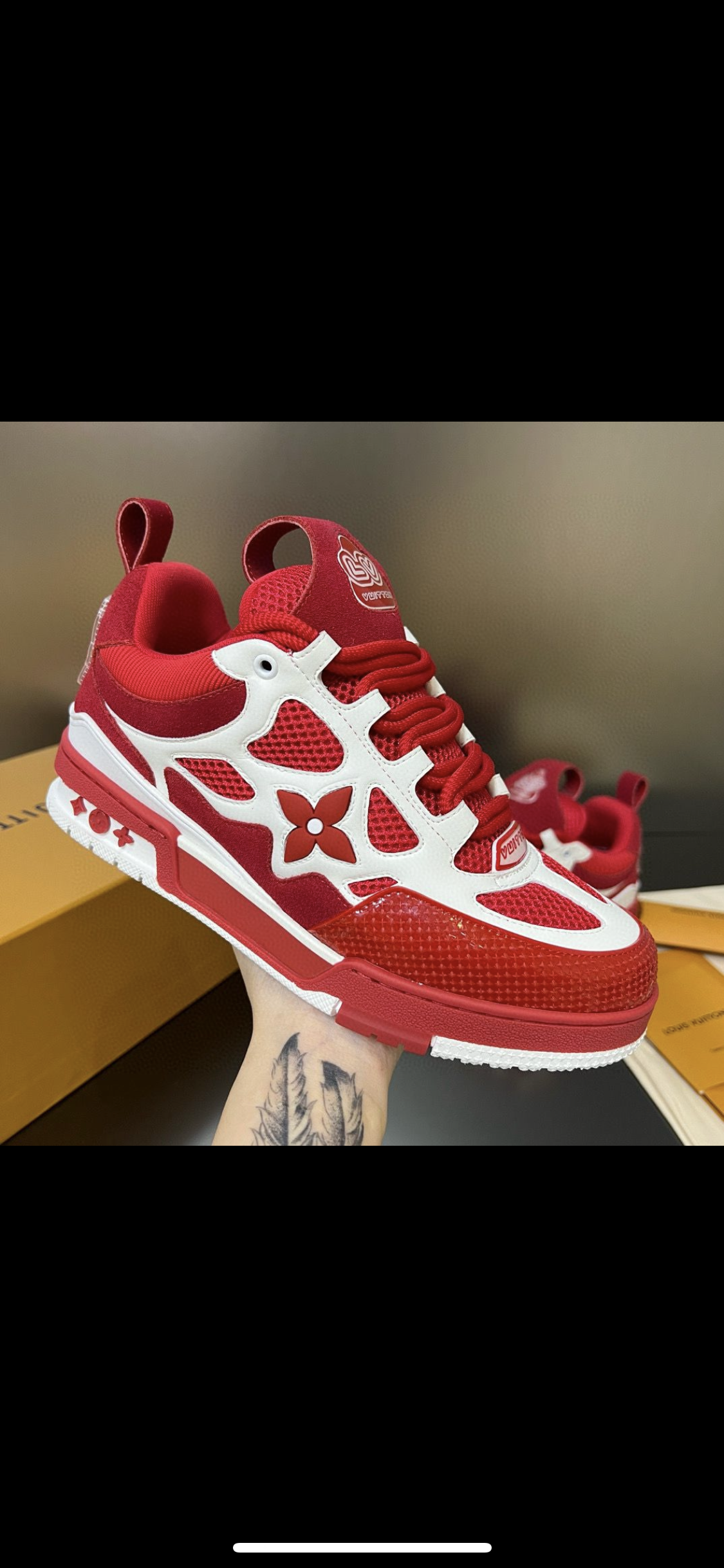 Lv Skate Red Sneakers Rechnung 10/10