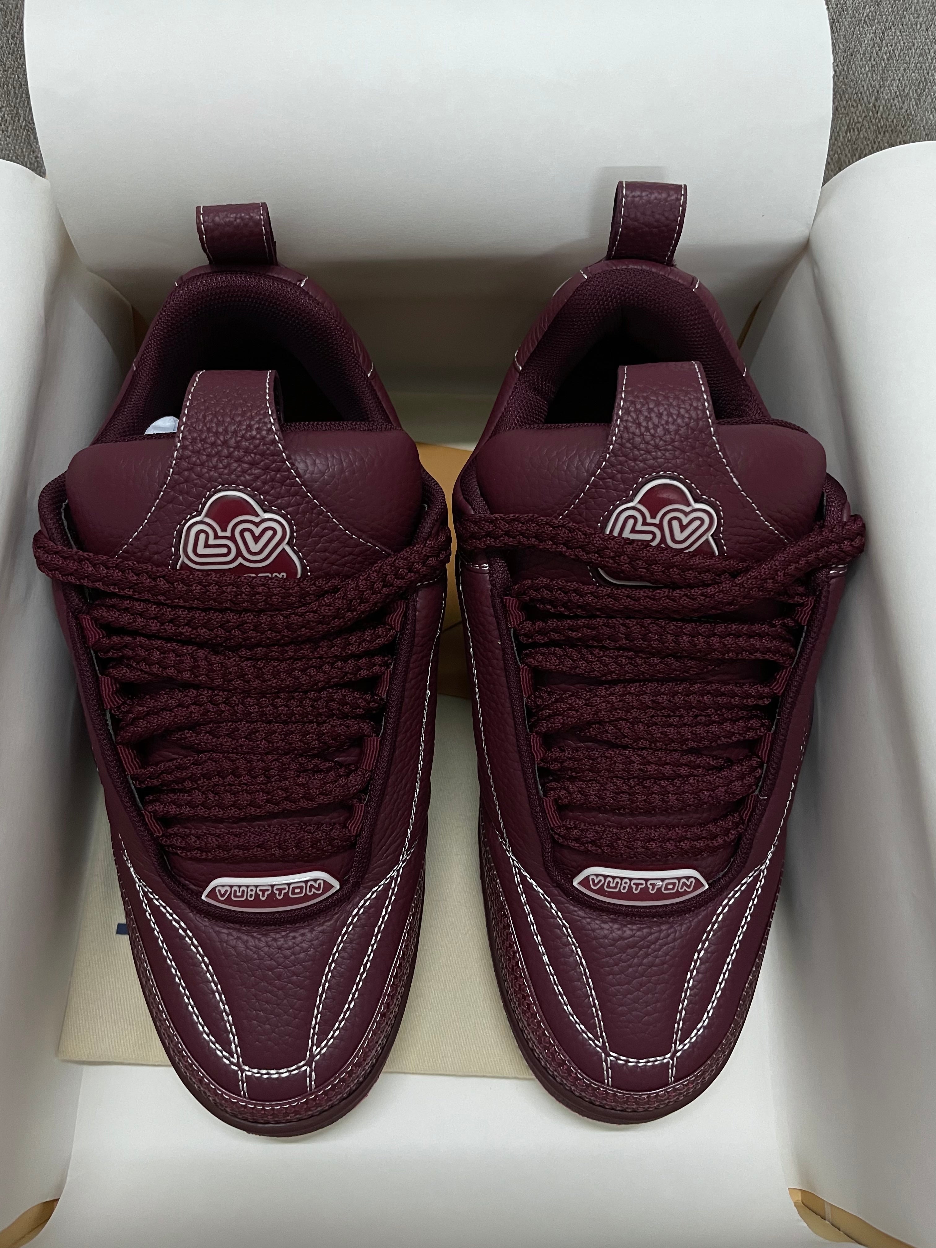 Sneakers  Lv Skate bordeaux facture