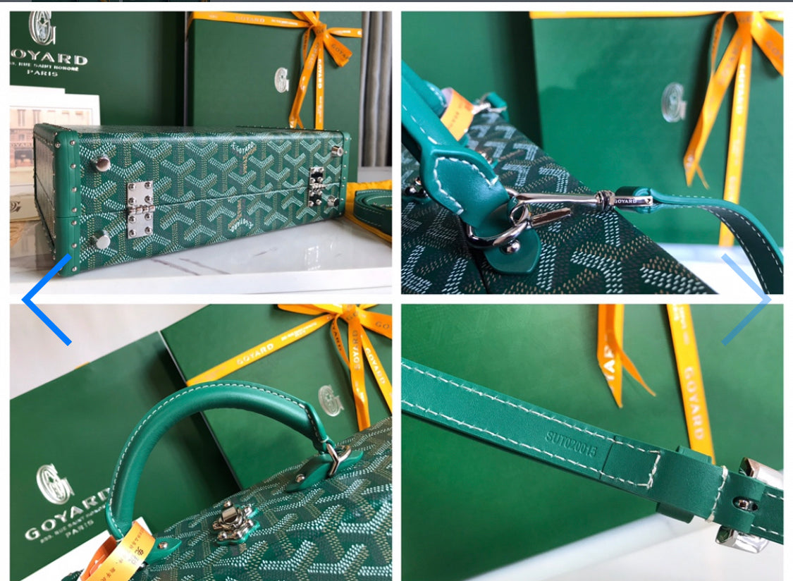 Green invoice trunk bag