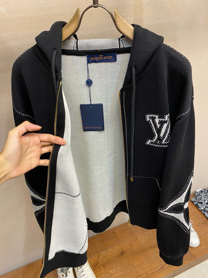 Sweat capuche motif Zippee Intarsia Lv 2024