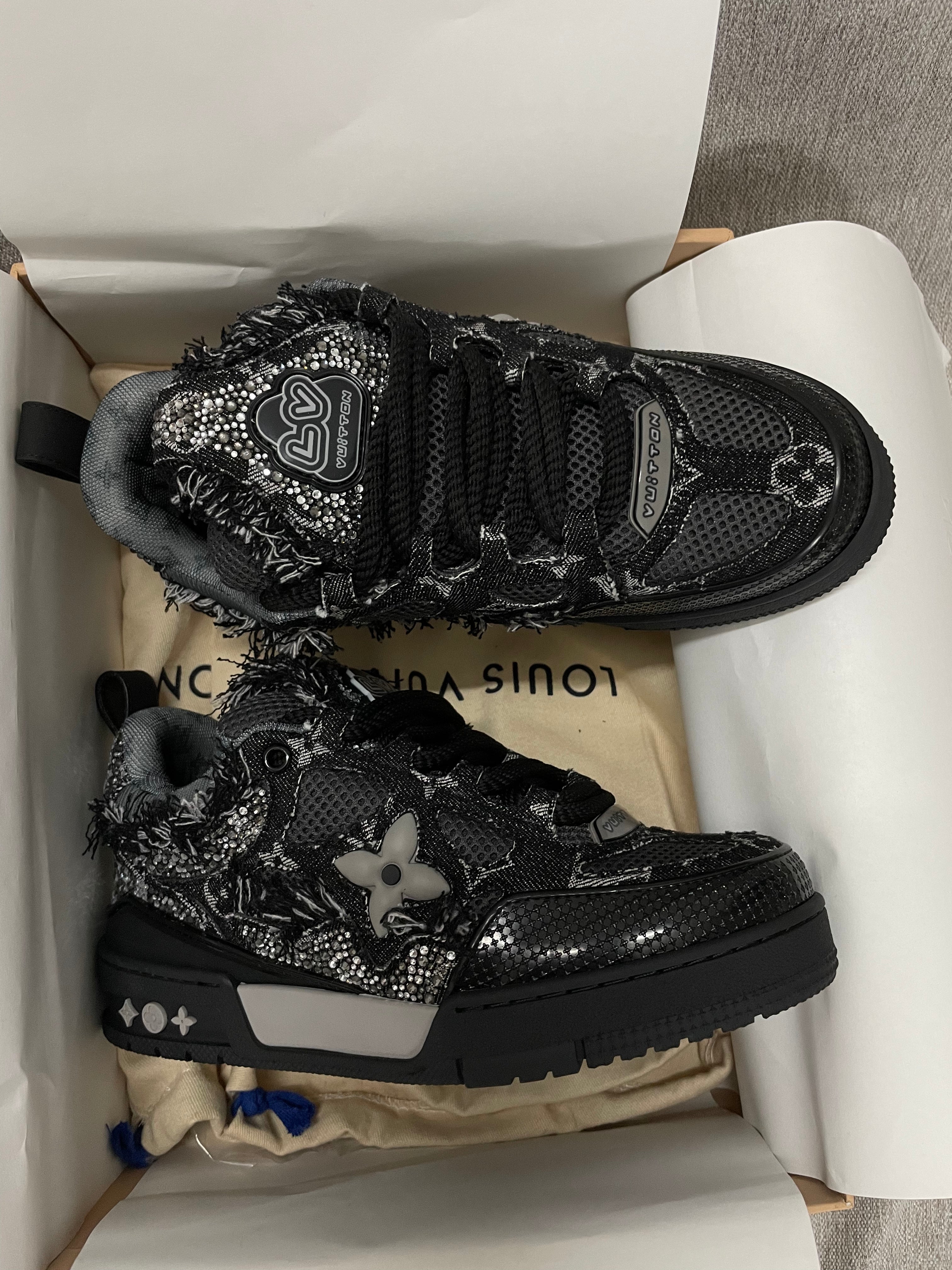 Lv Skate Denim Sneakers Rechnung 10/10