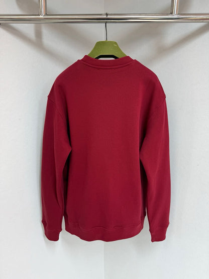 SWEAT-SHIRT EN COTON AVEC BRODERIES GG RED