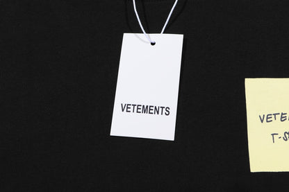 T-shirt noir Vetements