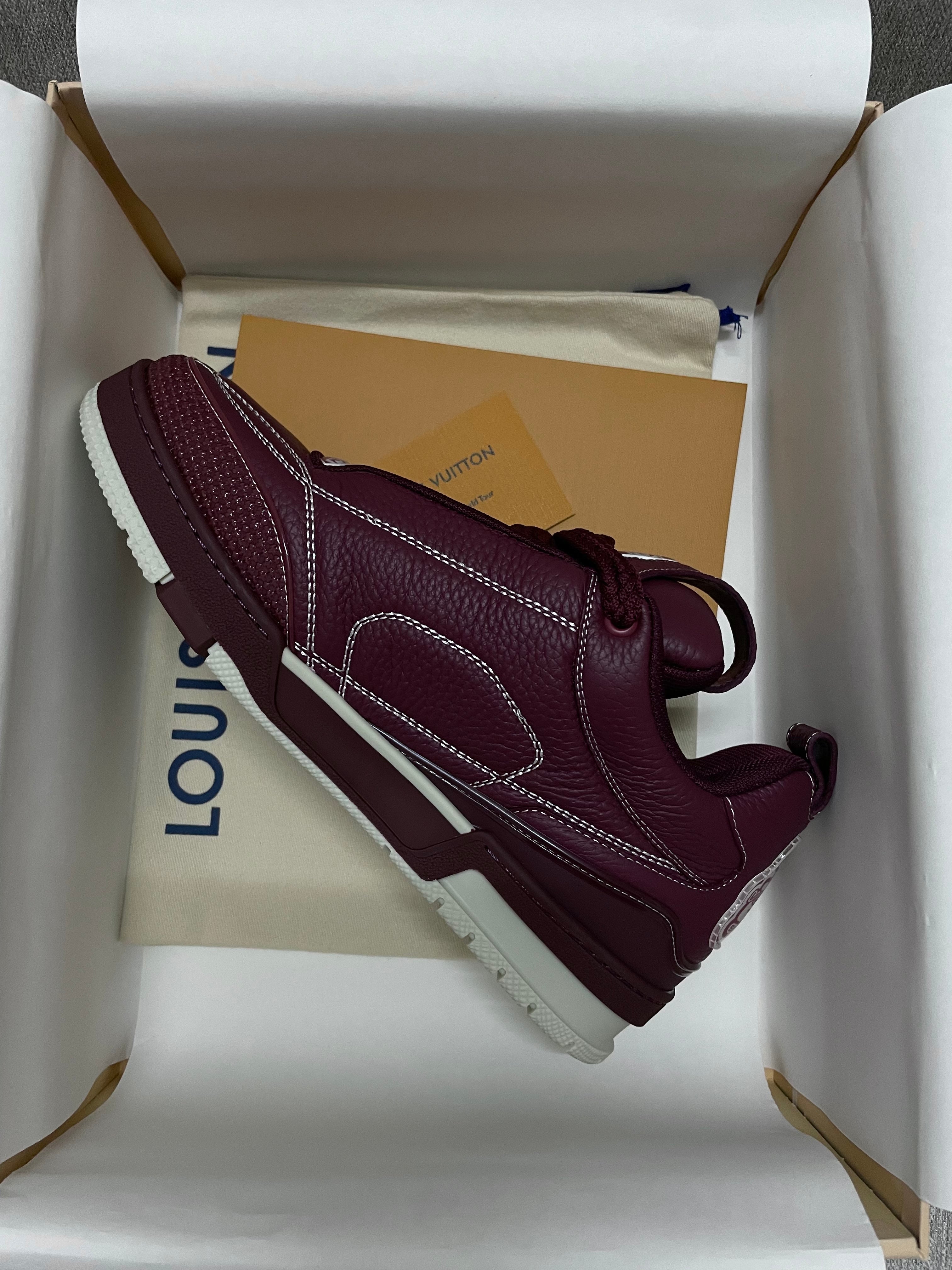 Sneakers  Lv Skate bordeaux facture