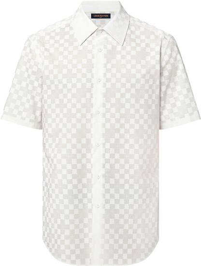 Chemise manches courtes en coton lv