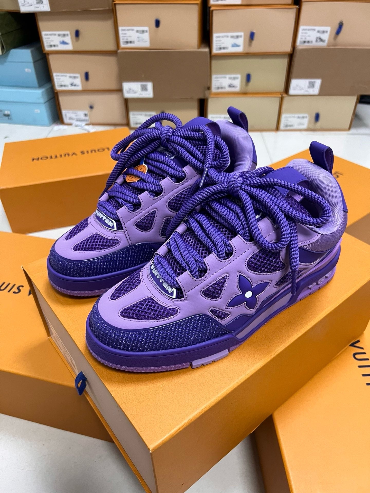 Sneakers  Lv Skate violet 10/10 facture