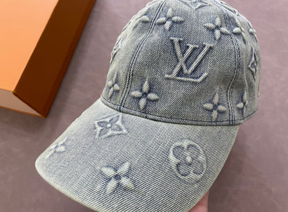 Casquette Lv Blue jean + ticket