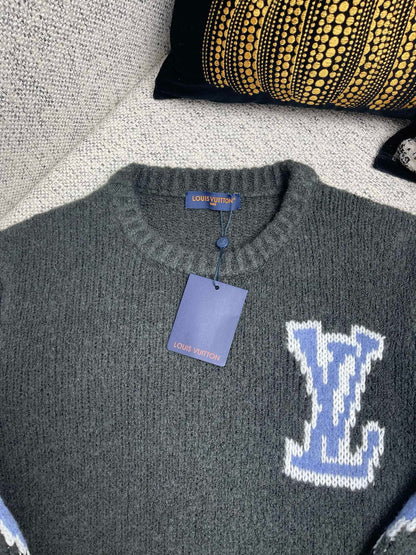 LV PULL MÉLANGE EN LAINE ÉPAISSE