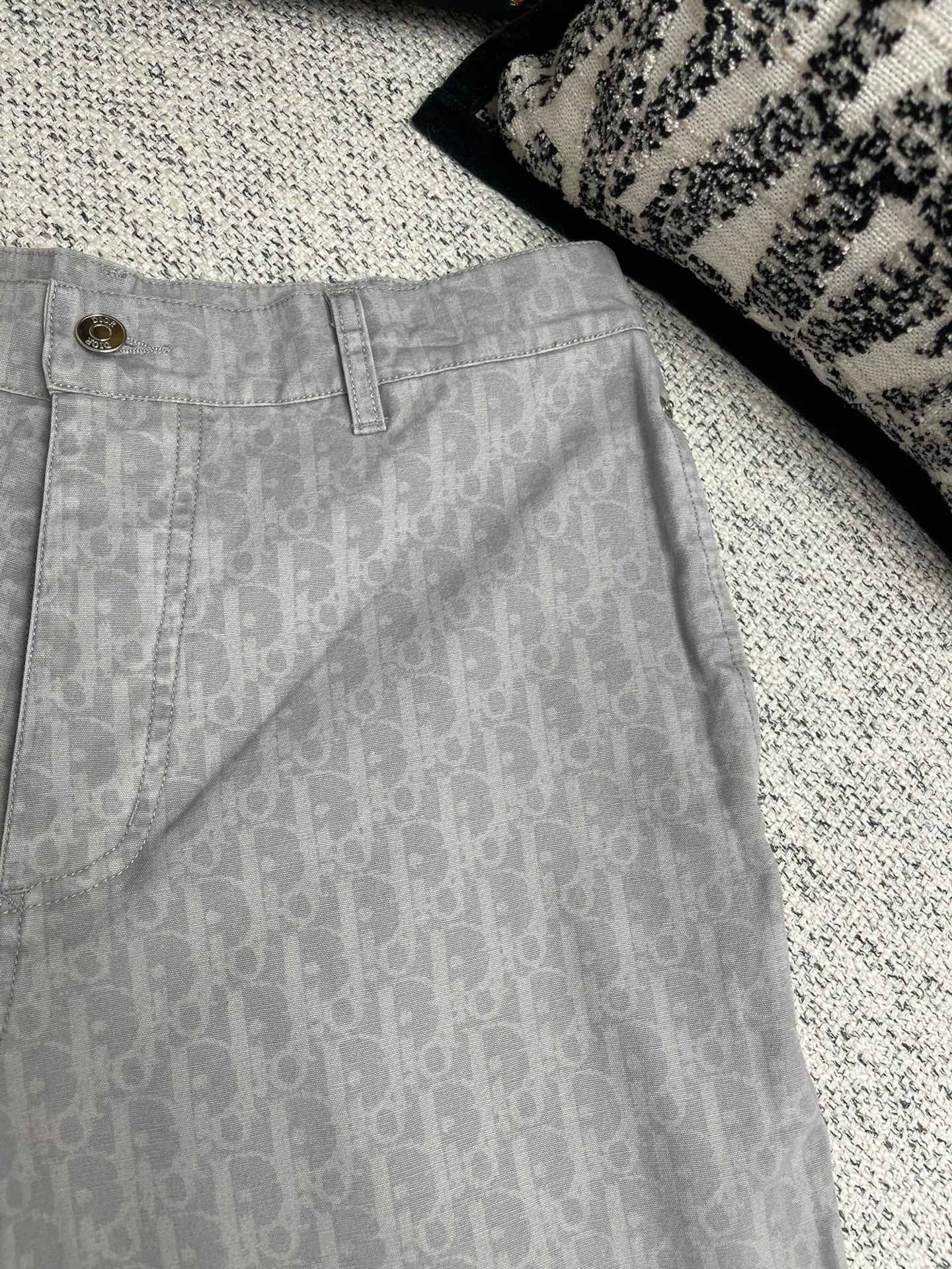 Ensemble  CD Oblique Denim de coton gris