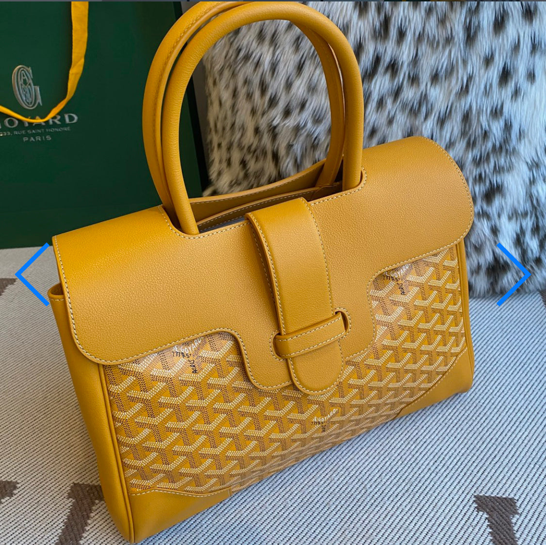 Sac cabas Saigon yellow facture