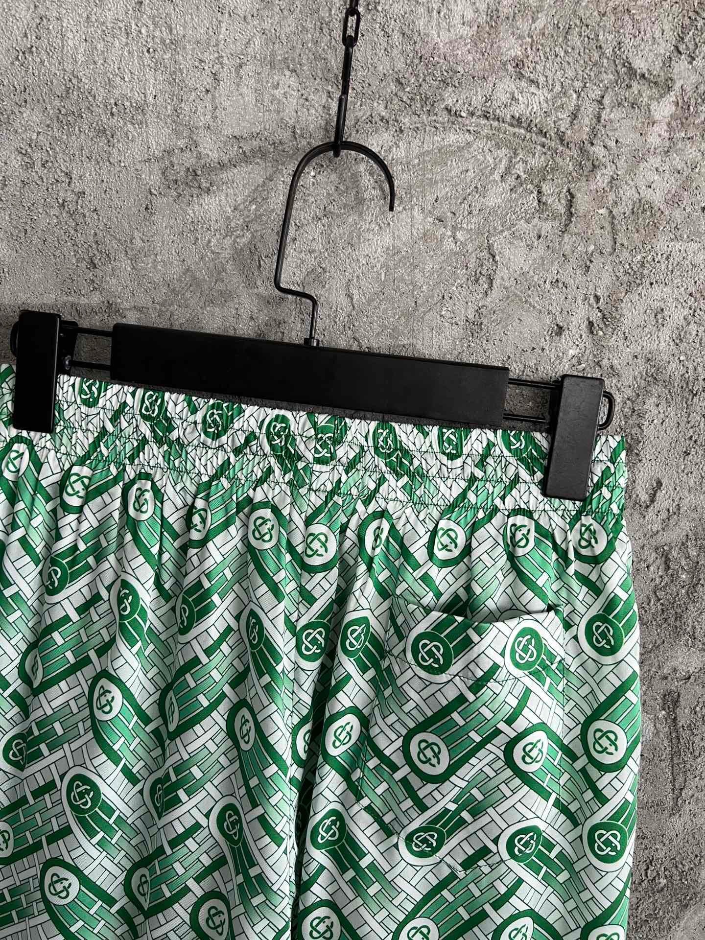 Short Casa B soie green