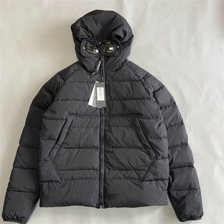 Doudoune CP Black Éco chrome R hooded Down jacket