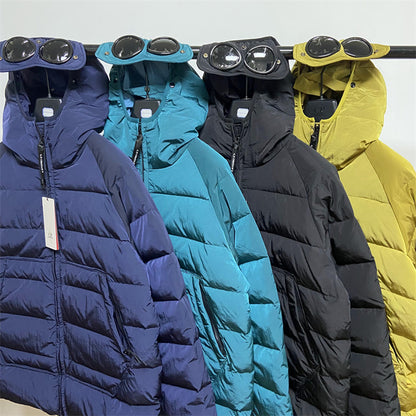 Doudoune CP Blue Éco chrome R hooded Down jacket