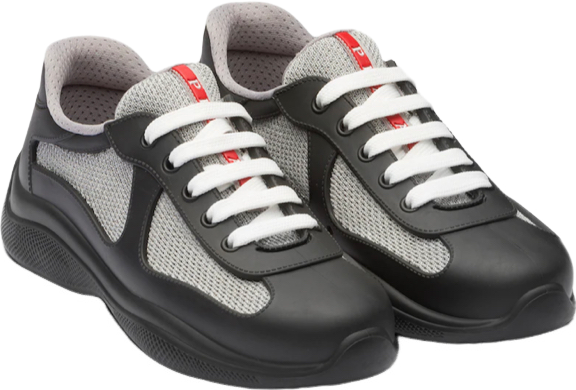 Sneakers Prd America ´ s Cup aus schwarzem Gummi und Fahrradstoff