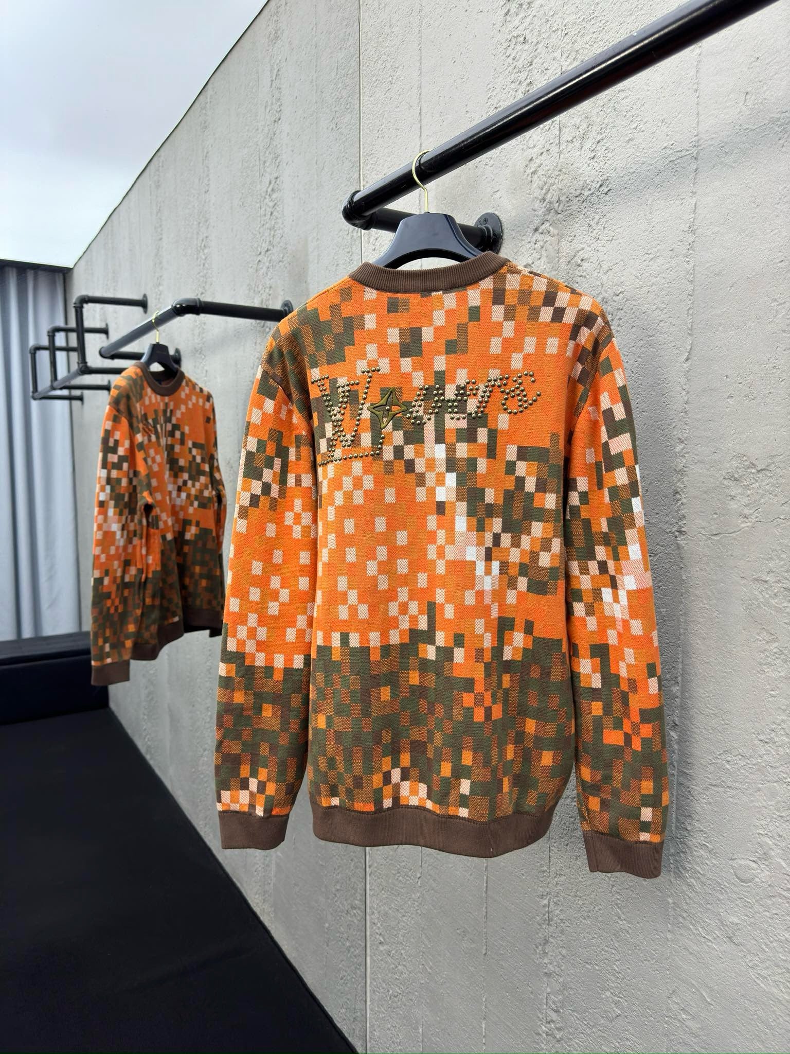 LV PULL JACQUARD COTON ORANGE