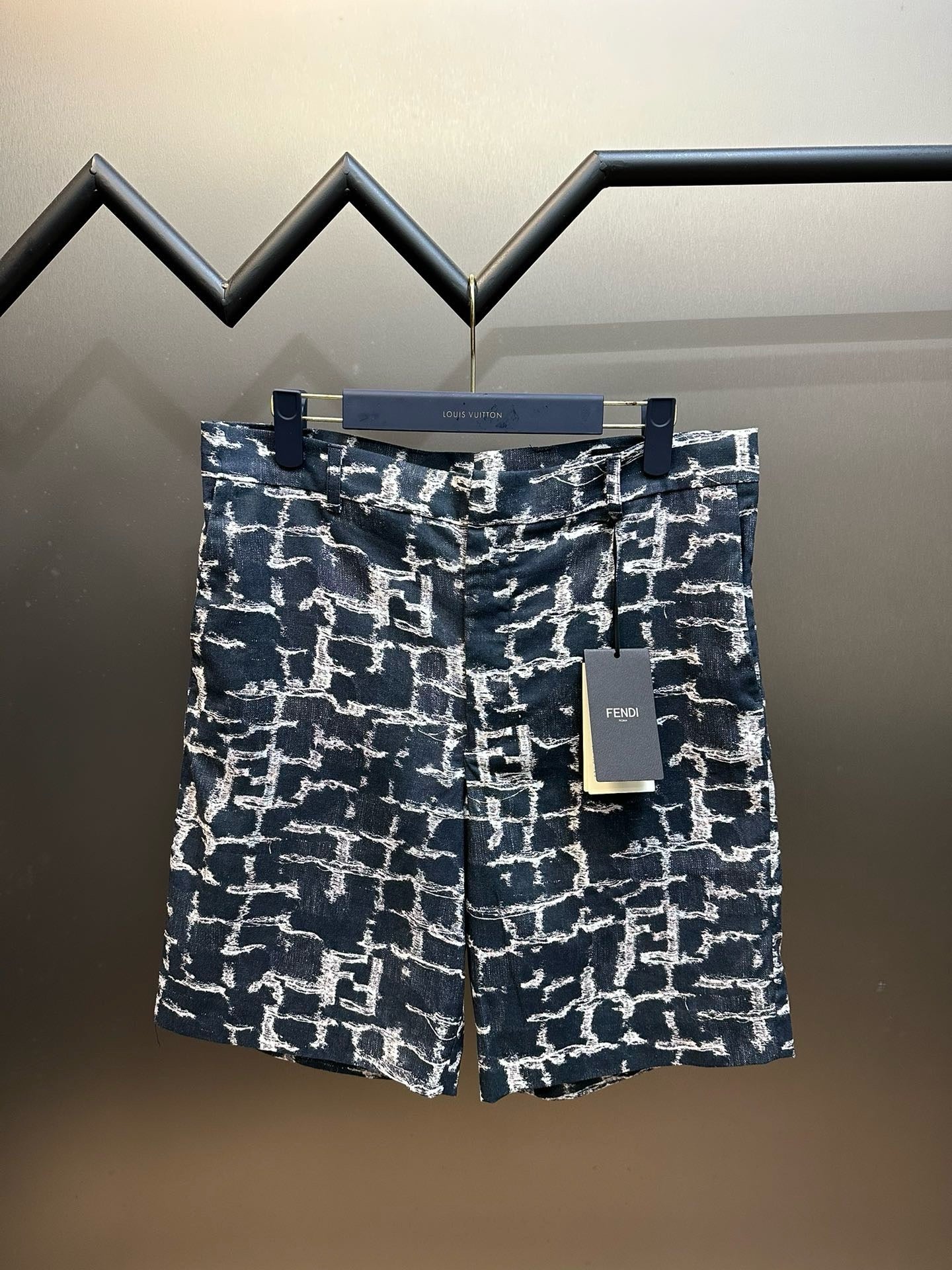 SHORT FF DENIM BLUE