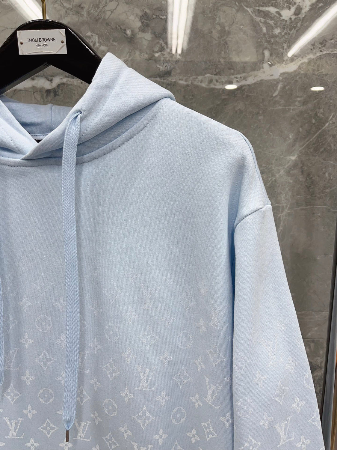 Lv Sweatshirt Rechnung blauer Himmel / Weiß