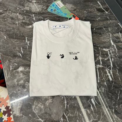 OFF-WHITE Baby Blue Marker übergroßes T-Shirt