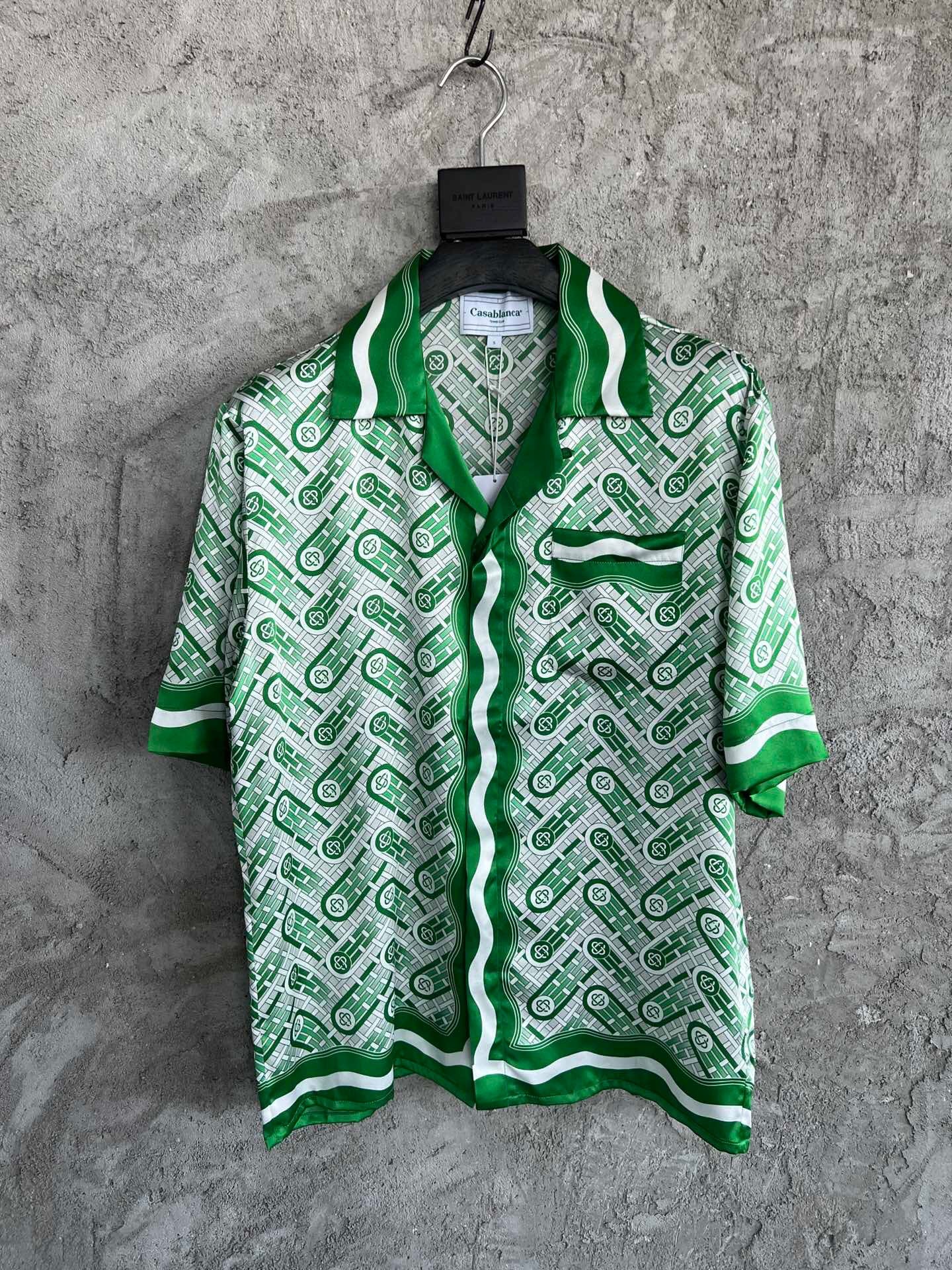 Casa B silk shirt Green