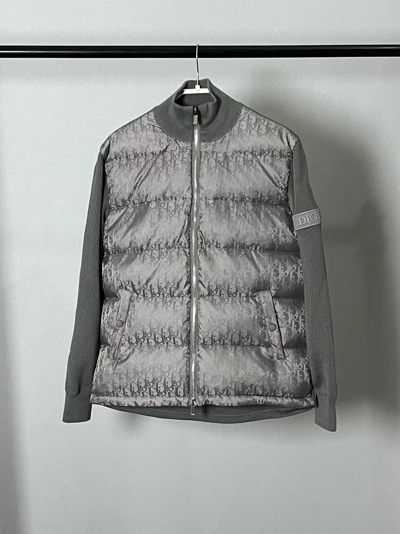 Veste Cd en maille gris facture