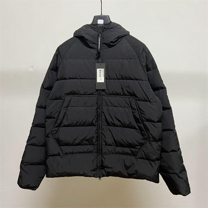 Doudoune CP Black Éco chrome R hooded Down jacket