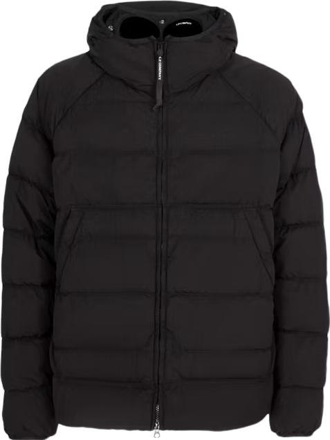 Doudoune CP Black Éco chrome R hooded Down jacket