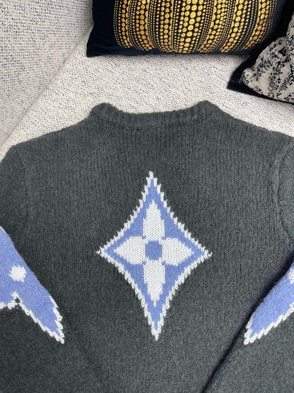 LV PULL MÉLANGE EN LAINE ÉPAISSE