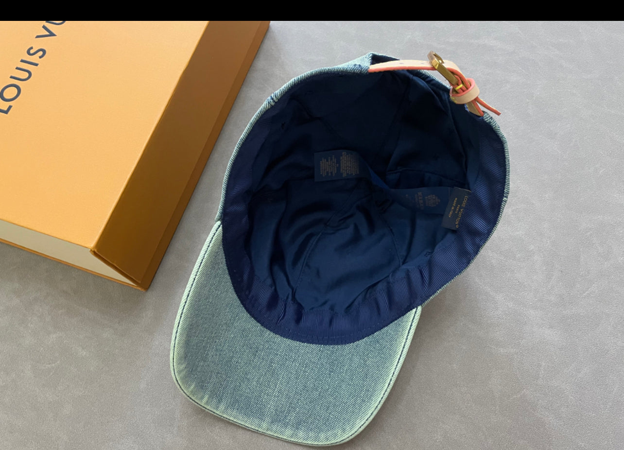 Casquette Lv Blue jean + ticket