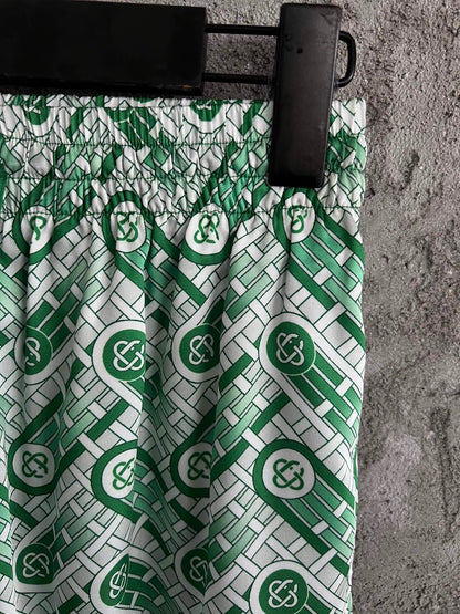 Short Casa B soie green