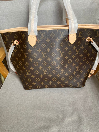 Neverfull MM Tasche Peony Beige Innenrechnung