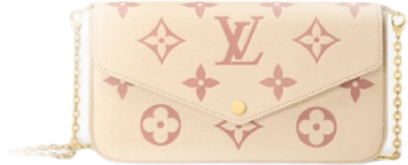 Felicie Clutch, cremerosa, Trianon-Canvas, Rechnung