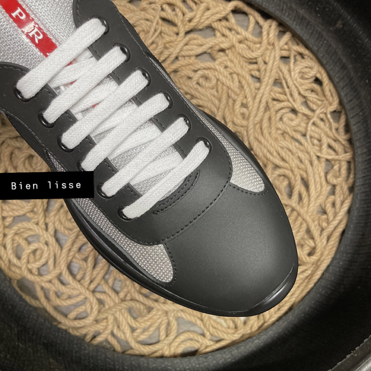 Sneakers Prd America ´ s Cup aus schwarzem Gummi und Fahrradstoff