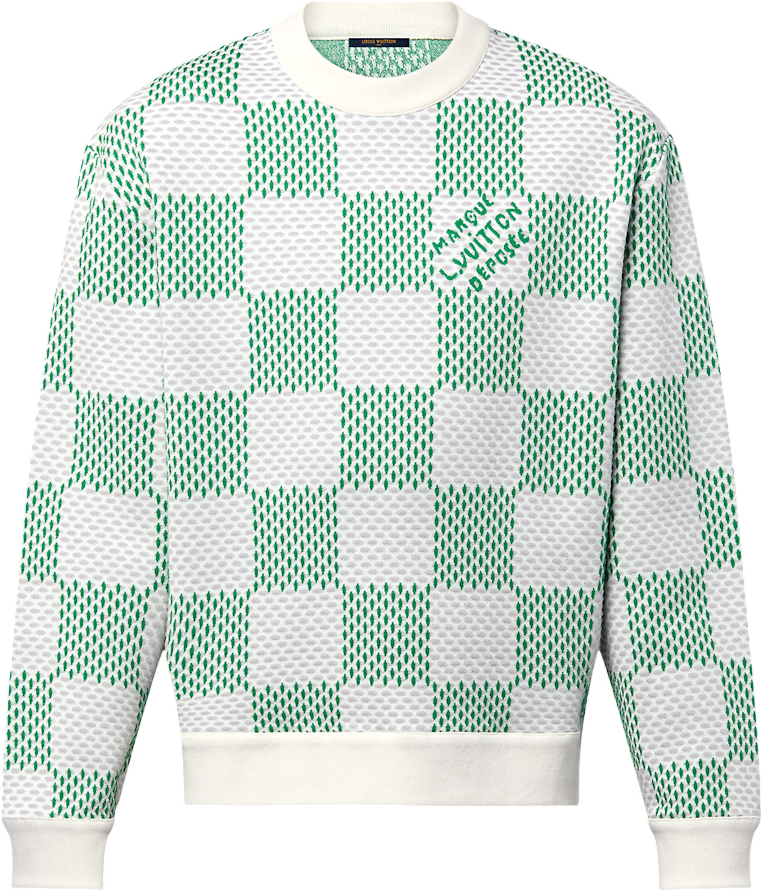 Sweat Damier en coton