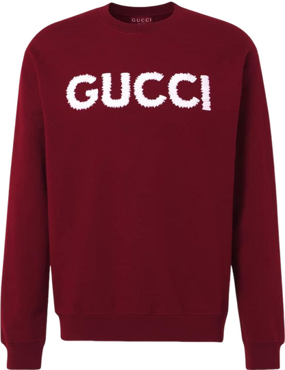 SWEAT-SHIRT EN COTON AVEC BRODERIES GG RED