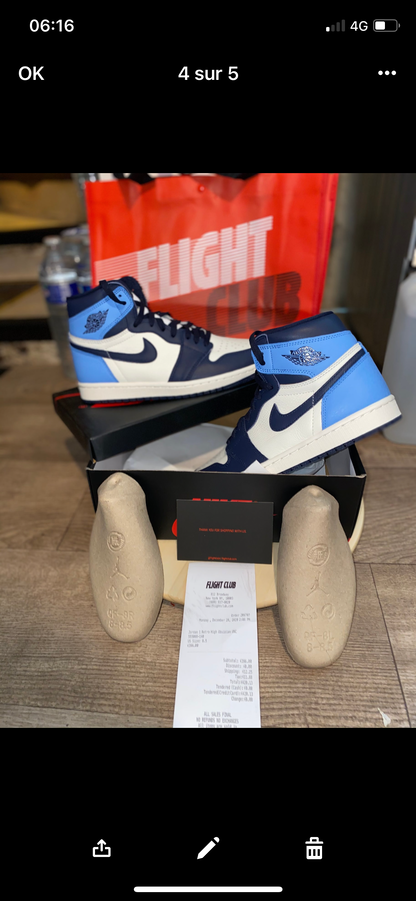 AJ 1 Obsidian Flight Club-Authentifizierung ✔️ 1:1-Rechnung