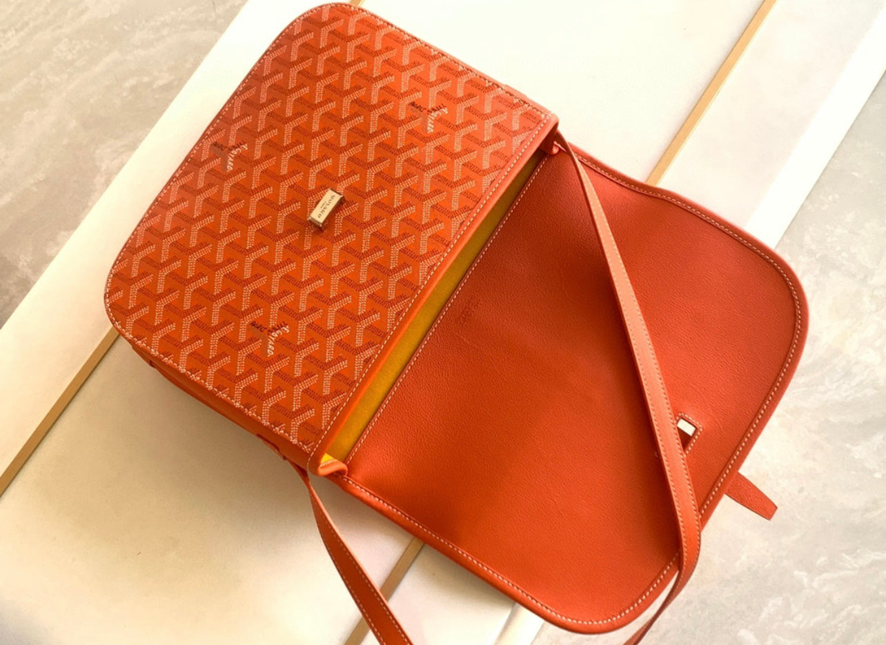 Sac Belvédère  orange  leather facture