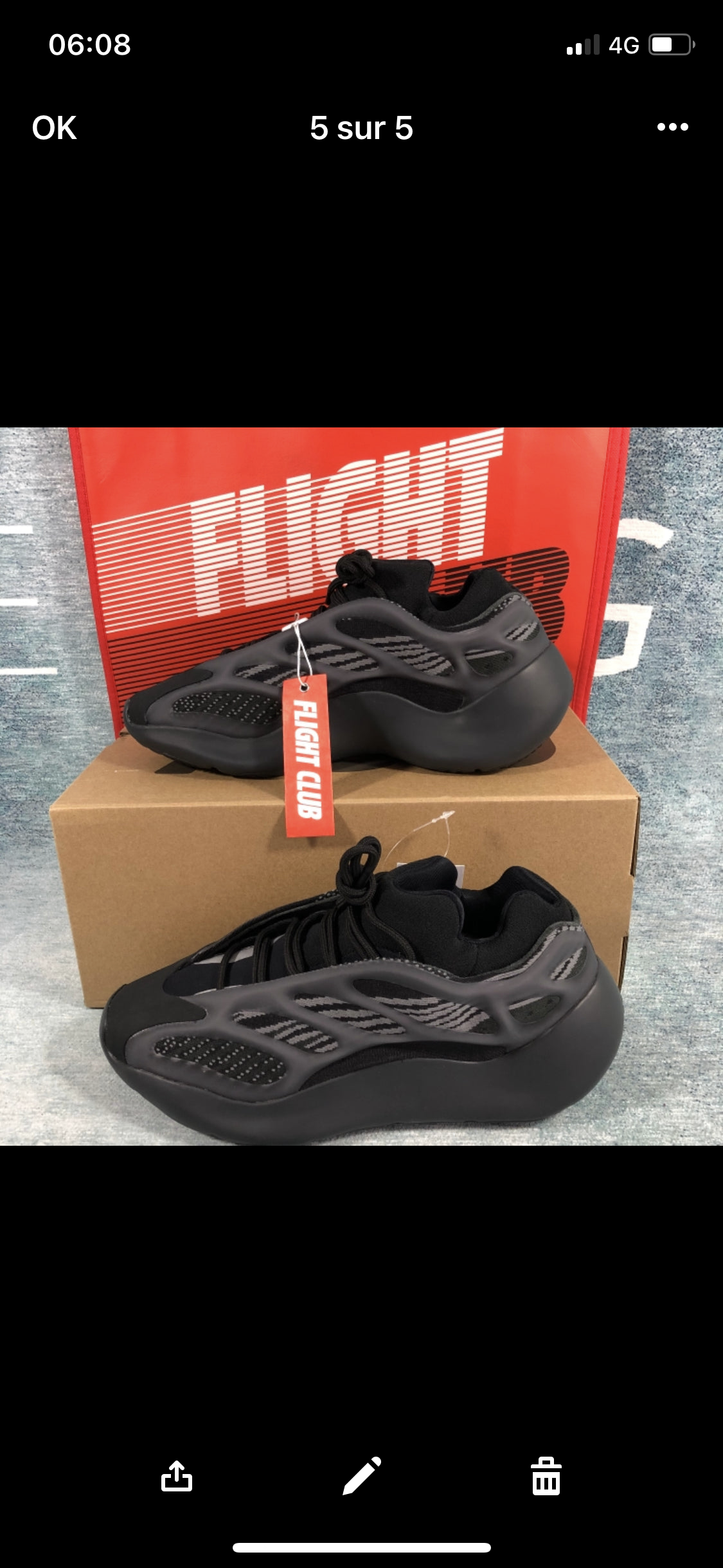 Yz 700 v3 Azael Black Rechnung Flight Club Authentifizierung ✔️ 1:1