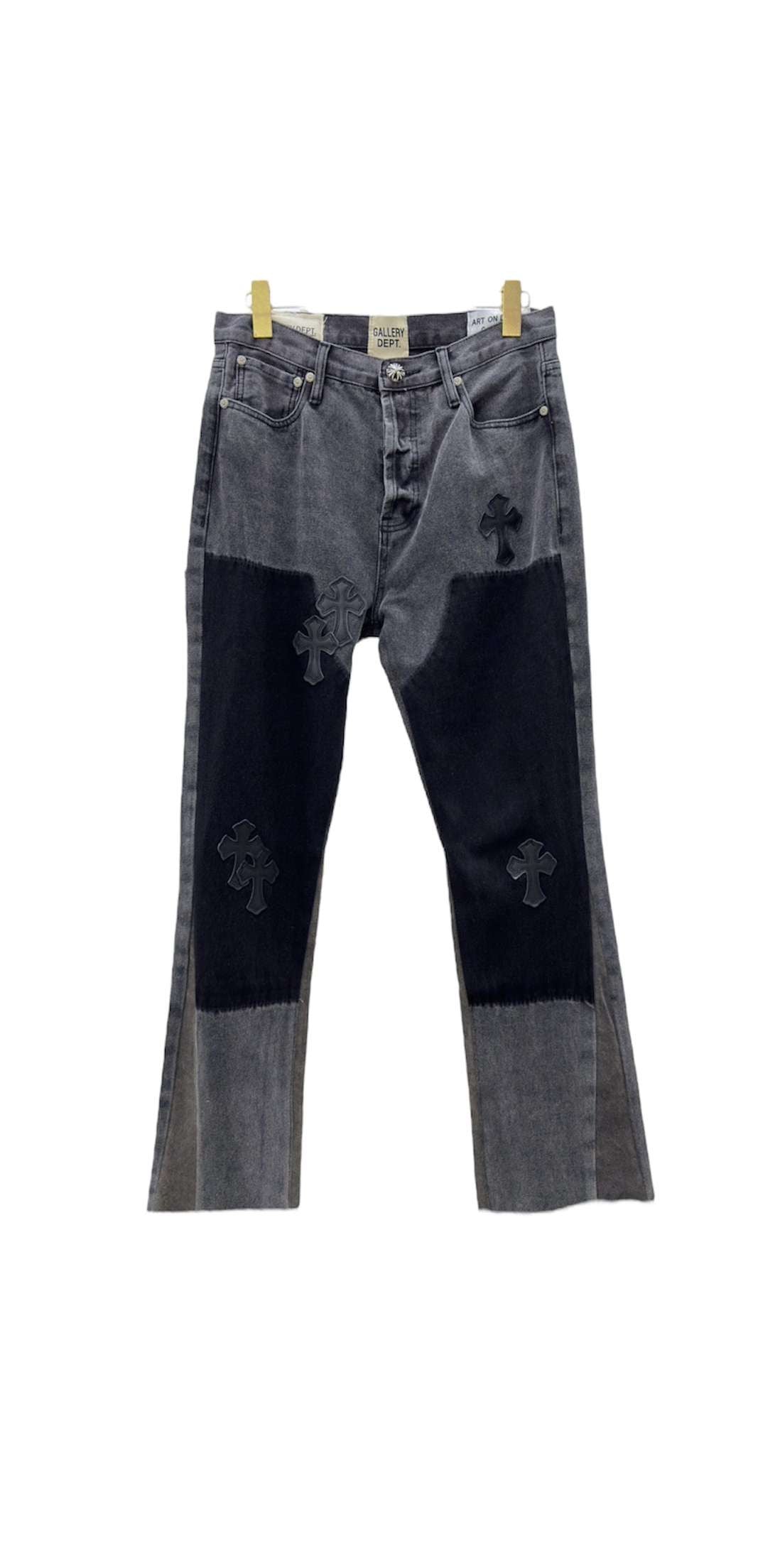 Black Chrome Hearts Jeans