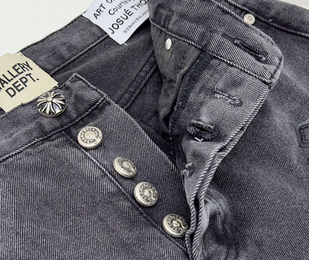 Black Chrome Hearts Jeans