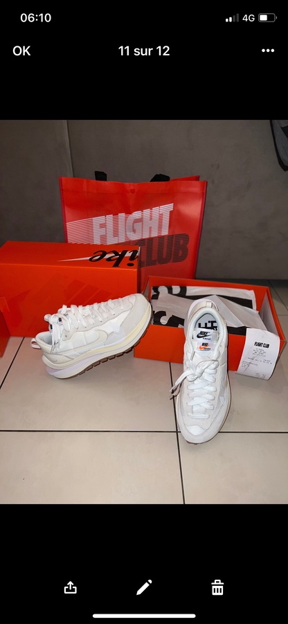 Sacai White Vapporwaffle Flight Club Authentifizierung ✔️Rechnung