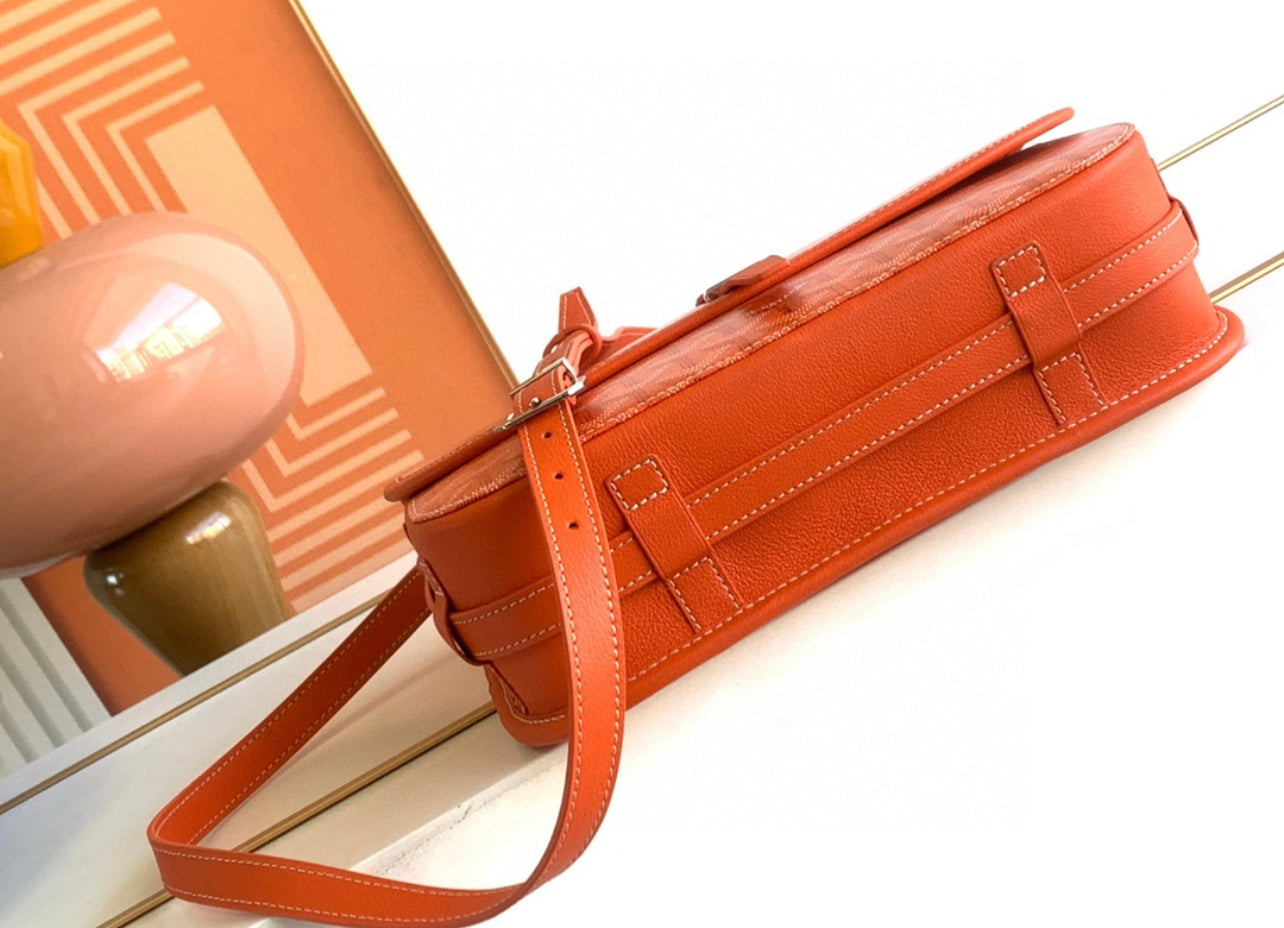 Sac Belvédère  orange  leather facture