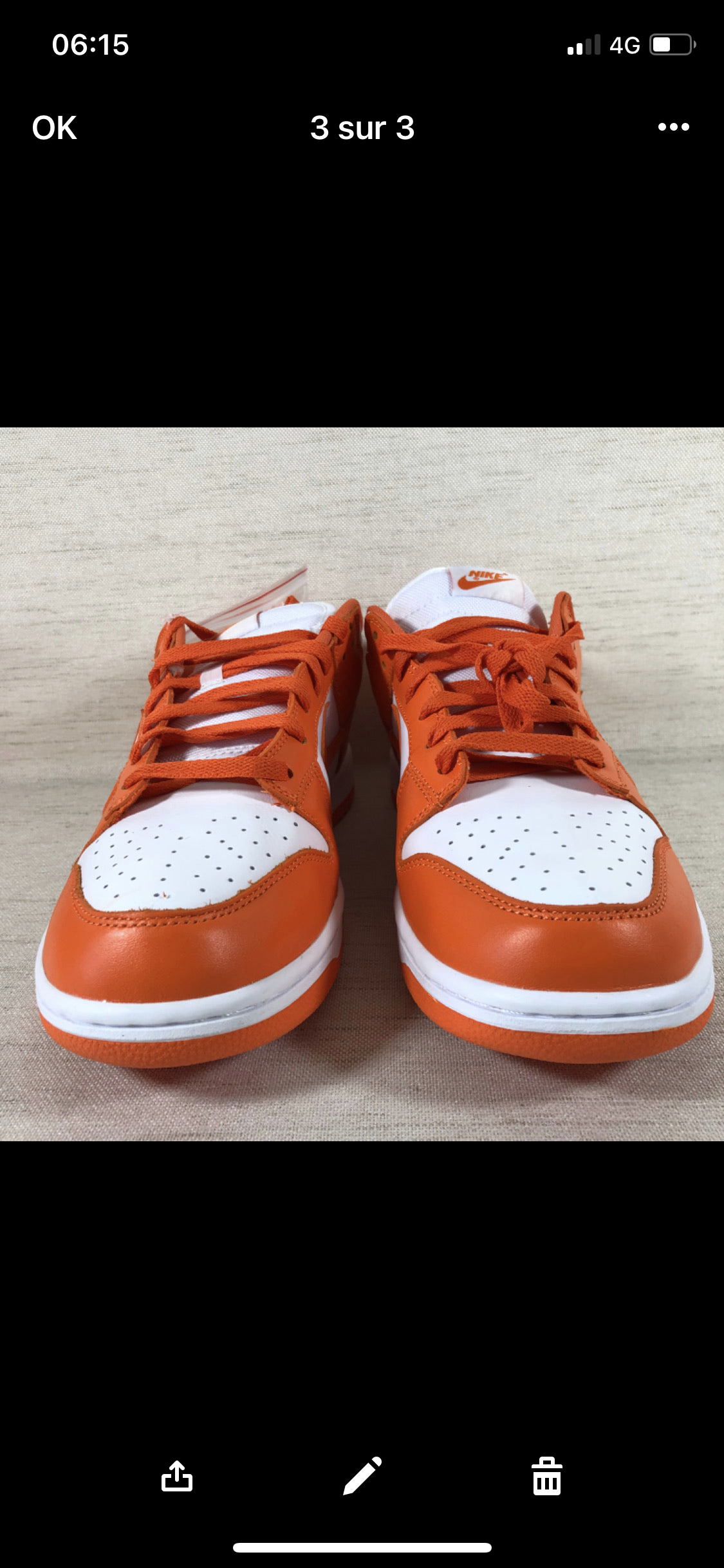 Dunk Low Syracuse Orange Stock