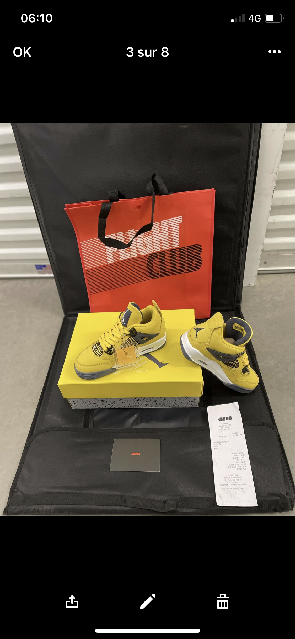 AJ Yellow Lightning Flight Club Authentifizierung ✔️ Rechnung