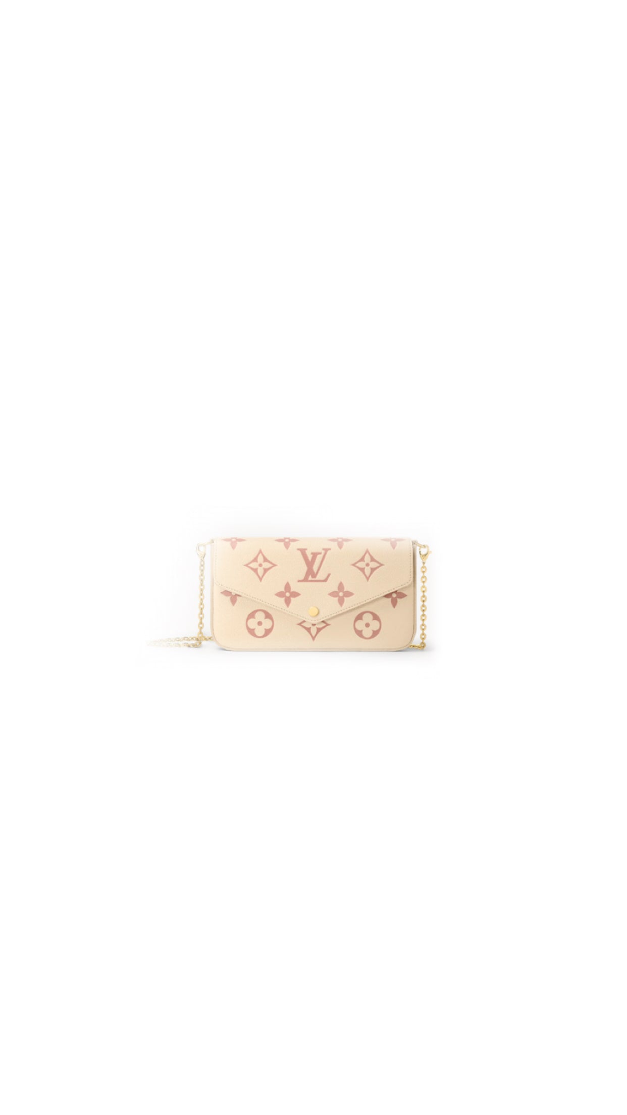 Felicie Clutch, cremerosa, Trianon-Canvas, Rechnung