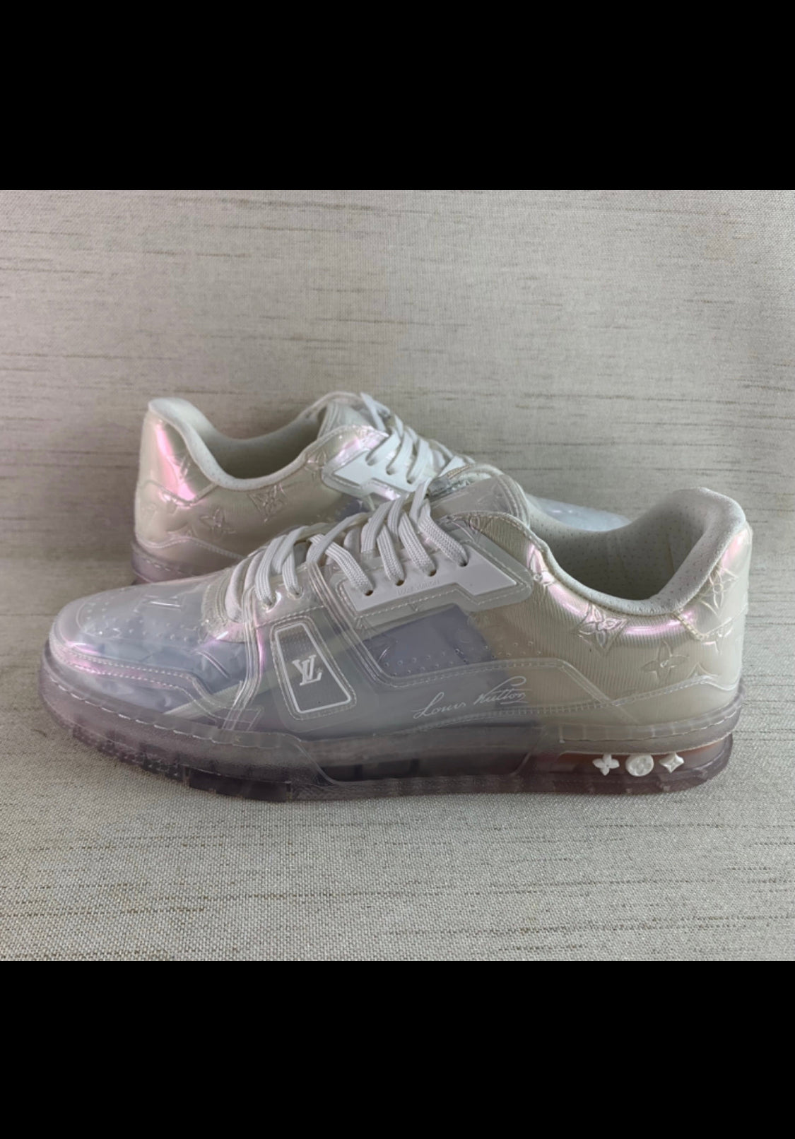 Sneakers Lv Trainer transparente Rechnung